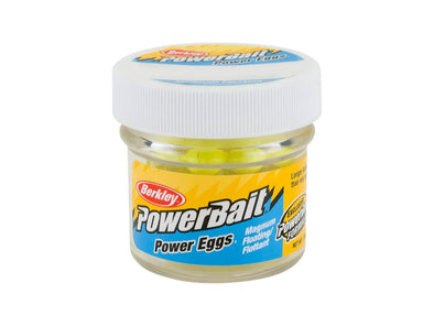 Berkley PowerBait Magnum Floating Power Eggs Clear Silver Fluorescent Yellow