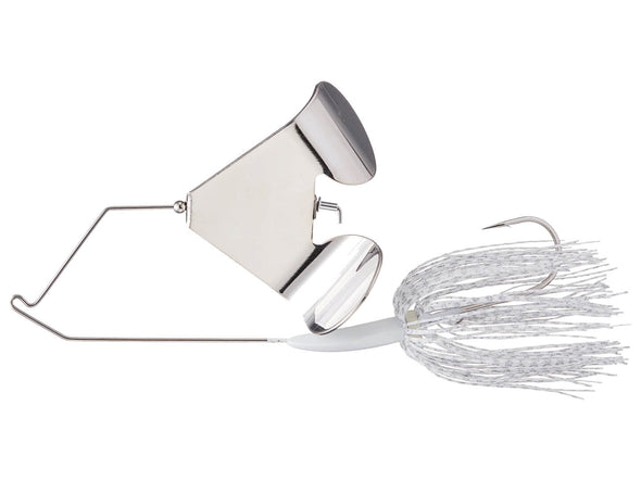 Boogerman Magnum Buzzbait White Nickel Blade