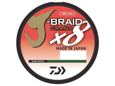 Daiwa J-Braid Grand 8X Braided Line Dark Green