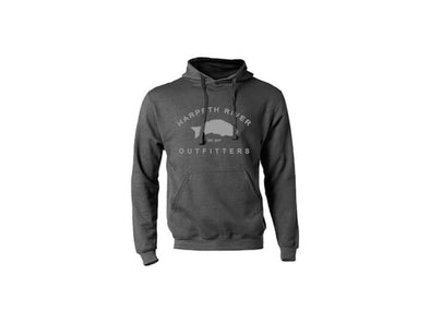 Harpeth River Outfitters Hooded Sweatshirt Heather Charcoal Gray