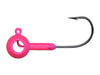 Leland's Lures Eye Hole Round Head Jig Pink