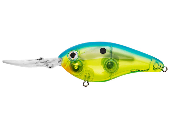 Strike King Pro Model 6XD Hard Knock Chartreuse Blue Crystal