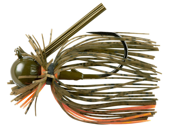 War Eagle Heavy Finesse Jig Green Pumpkin Chartreuse