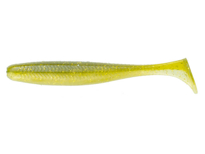 4″ Swim Bait Chartreuse with Gold Flake