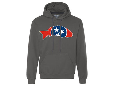 State Series Smallmouth Bass Hooded Sweatshirt Tennessee Charcoal